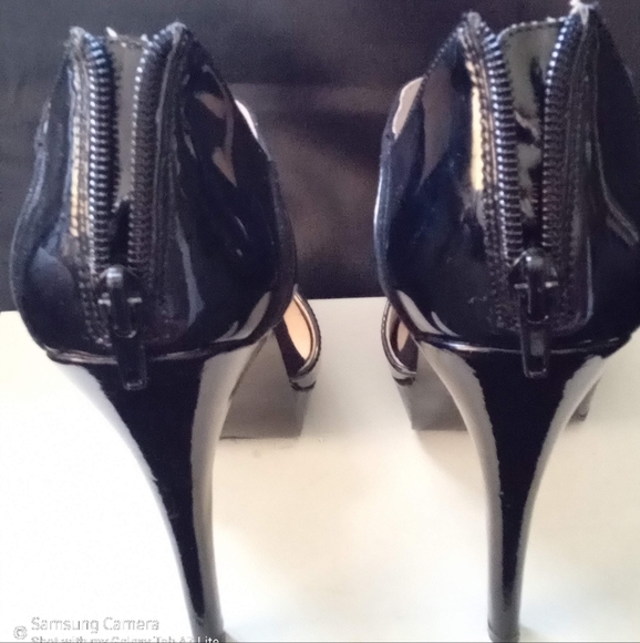 Nine West, black with Patten leather accents, zip up, size 7, - Picture 15 of 15